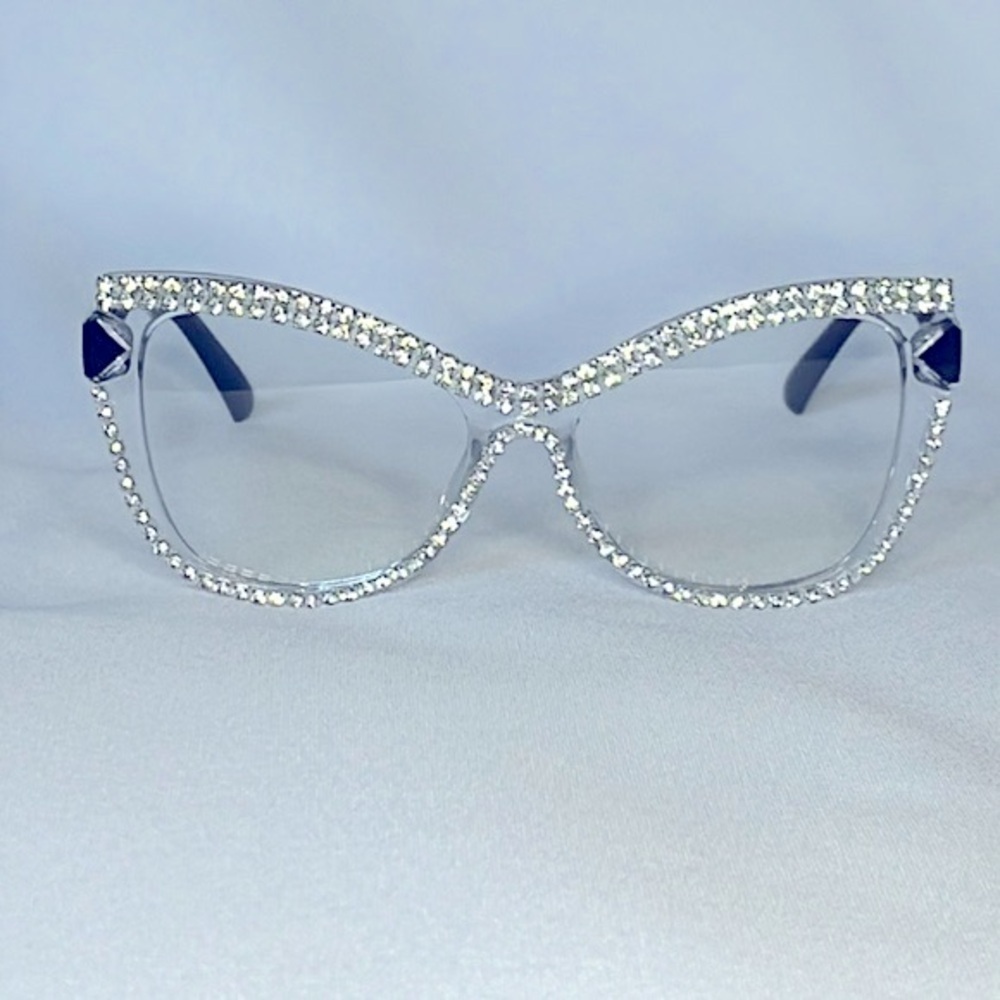 RHINESTONE GLASSES W/FREE CASE ✨✨✨